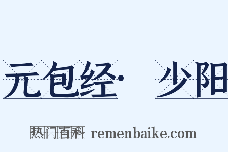 元包经·少阳是什么意思的图片